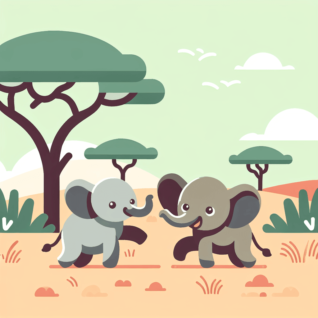 Safari Adventure With Giggling Elephants Painting Number Kit