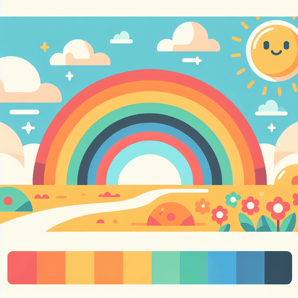 Whimsical Rainbow World Numbered Painting Kits