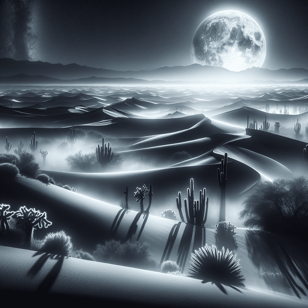 Surreal Moonlit Desert Mirage Paint By Numbers
