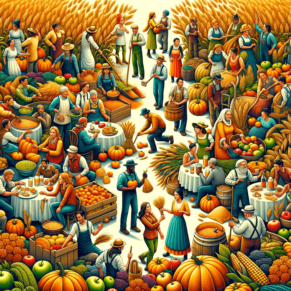 Sunny Harvest Festival Numbered Painting Kits