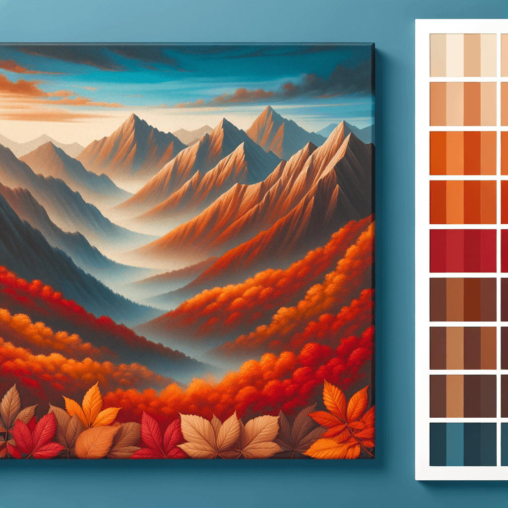 Majestic Autumn Mountains Paint By Numbers