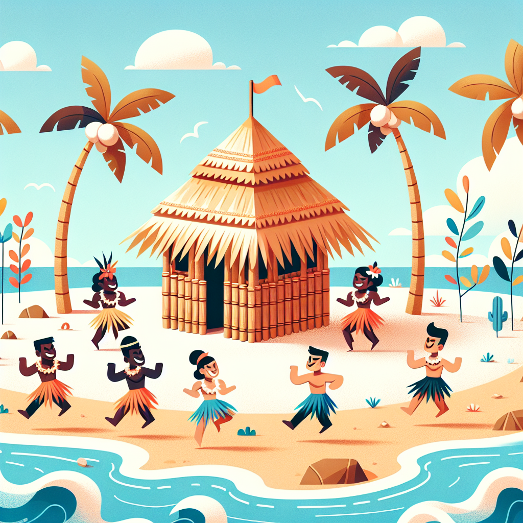 Tropical Tiki Dance Party Paint By Numbers Art