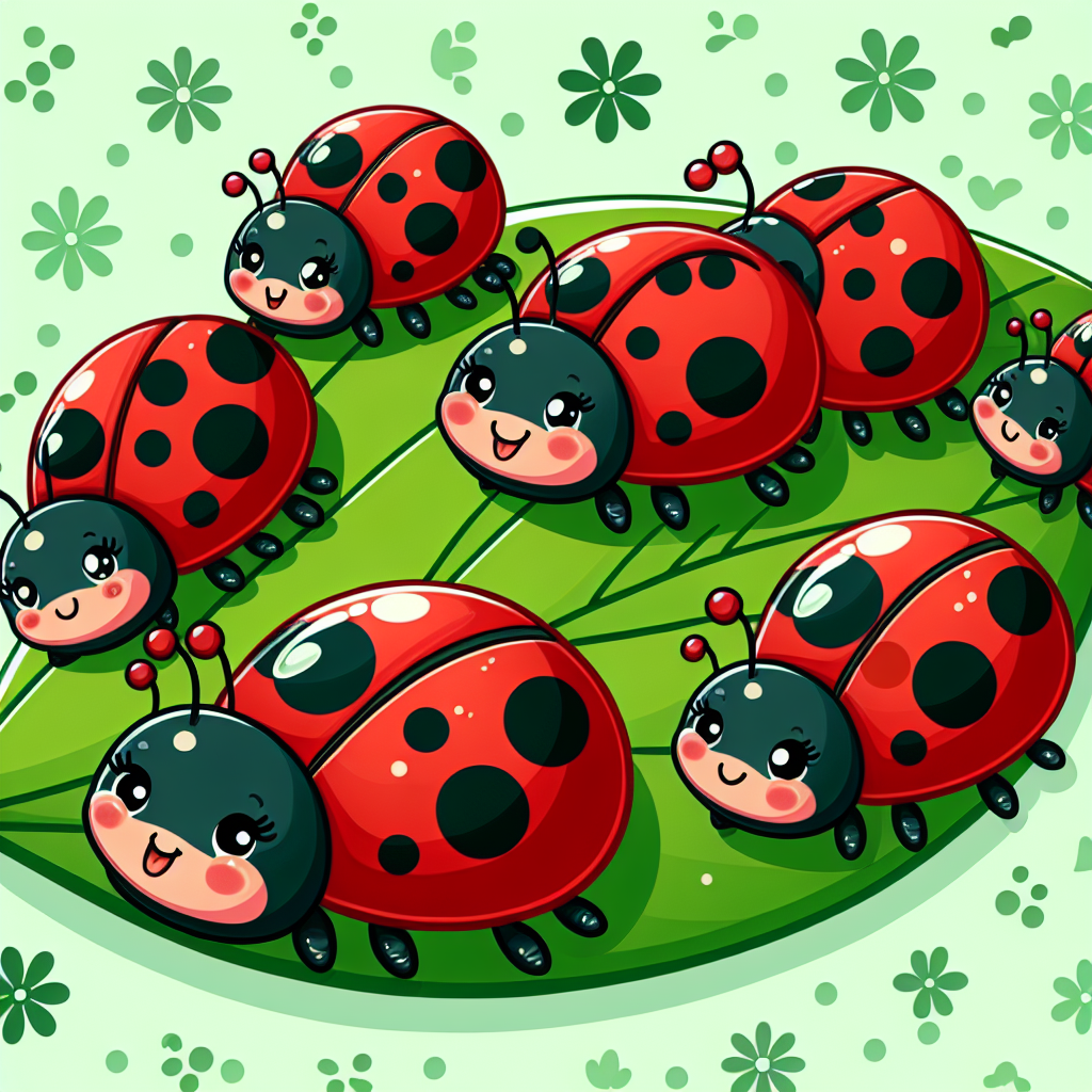 Joyful Ladybug Parade Paint By Color