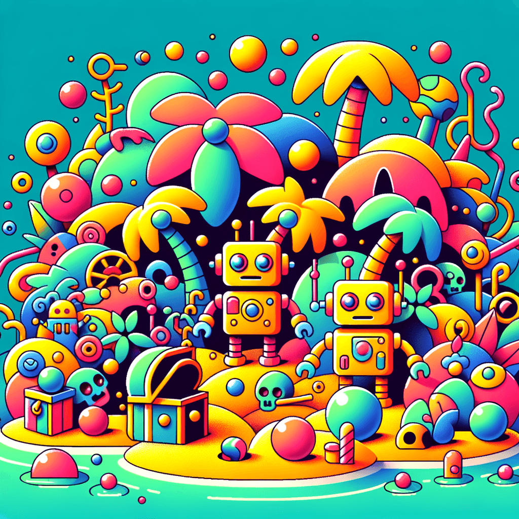 Robot Island Discovery Numbered Painting Kits