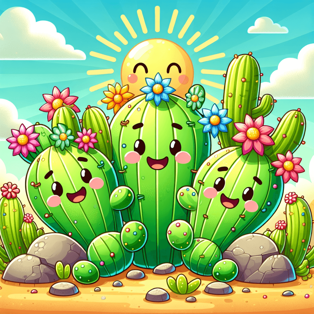 Happy Cactus Friends Paint By Numbers Kits