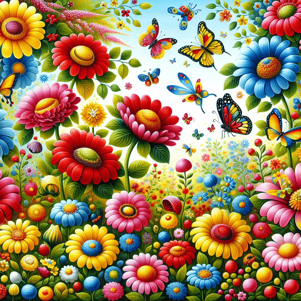Lively Garden Of Dreams Painting Number Kit