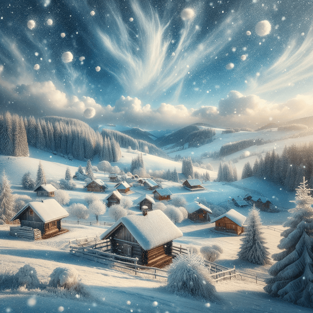Winter Wonderland Landscape Number Painting