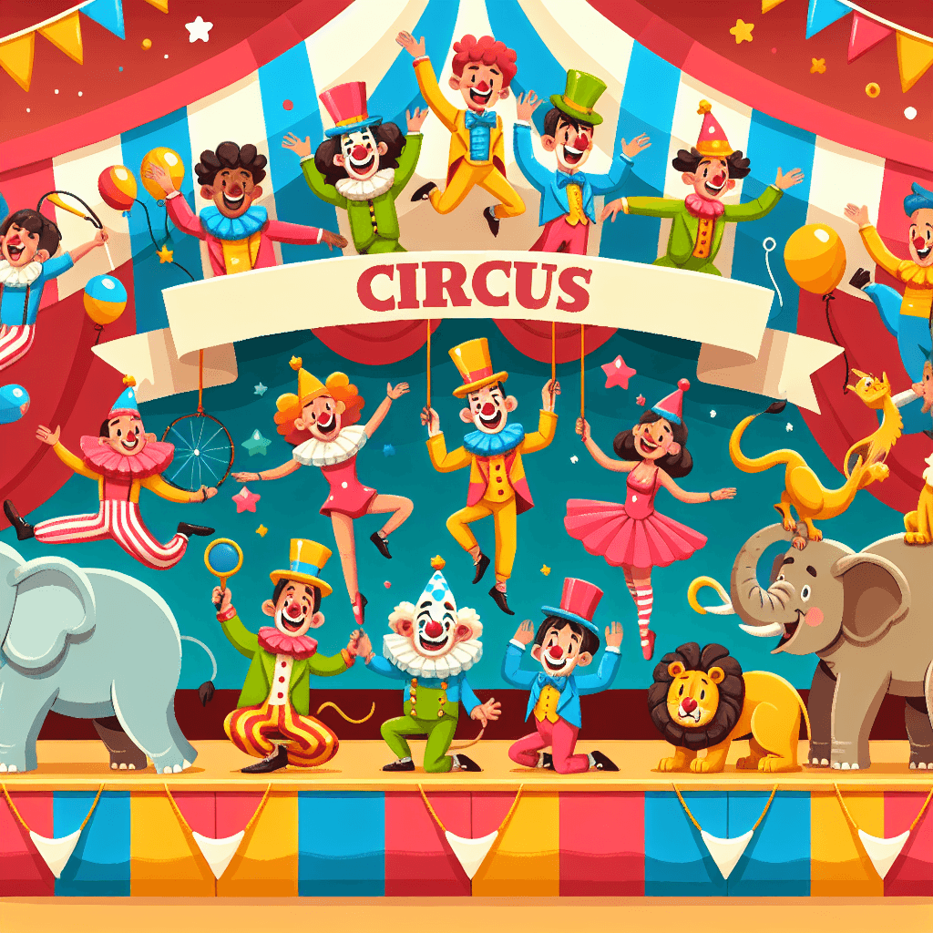 Adventure With The Circus DIY Paint By Numbers