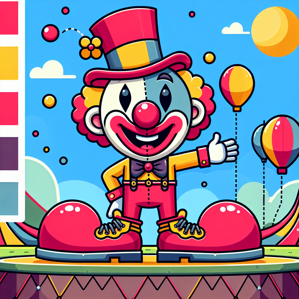 Circus Clown Funhouse DIY Paint By Numbers