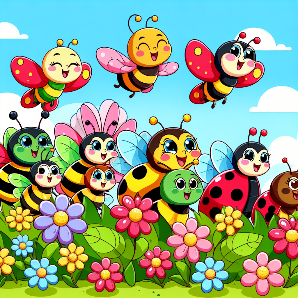 Friendly Bug Parade Painting By Numbers Kit