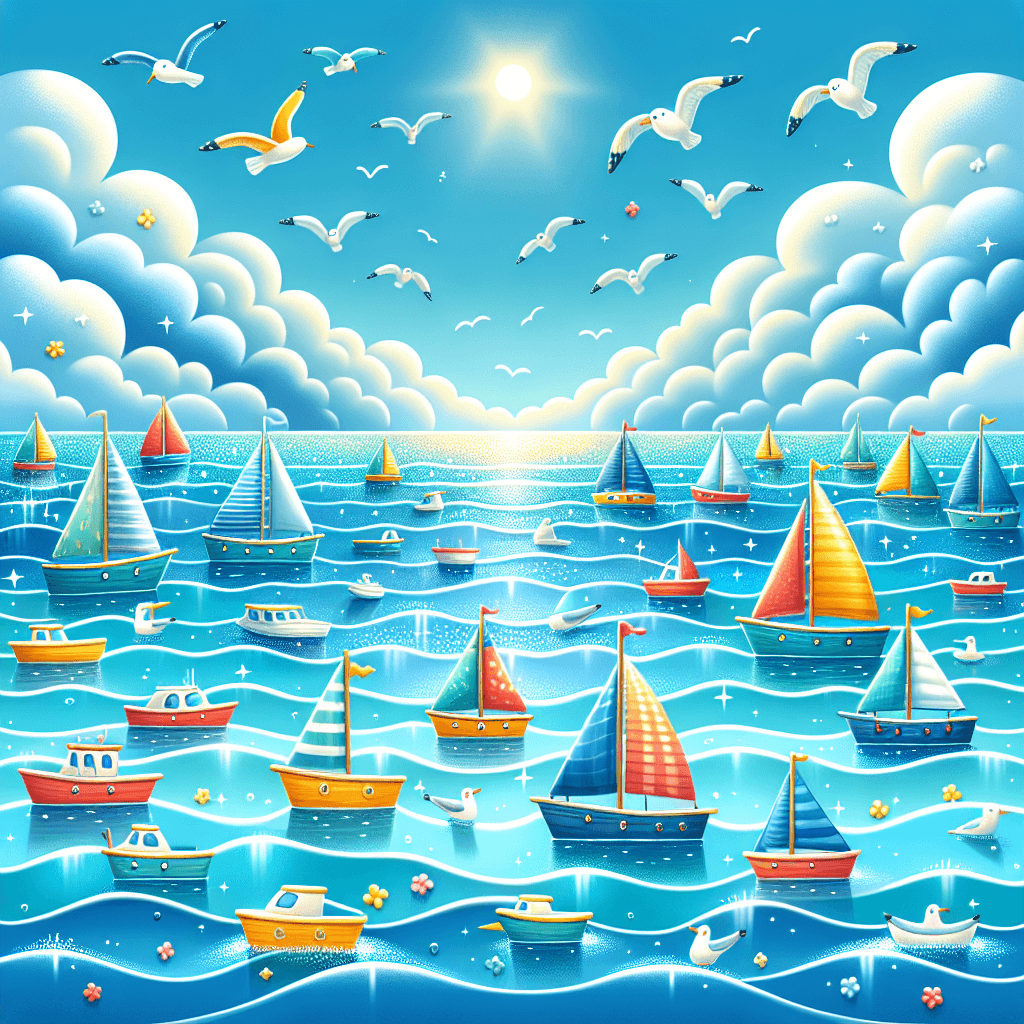Charming Ocean Voyage Painting Number Kit