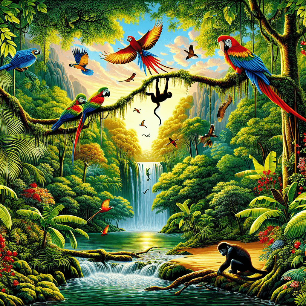 Adventure In A Jungle Paradise DIY Paint By Numbers