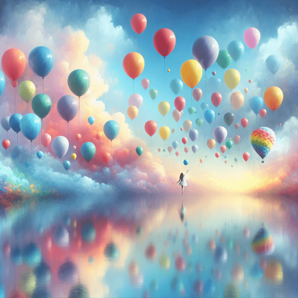 Whimsical Balloons Paint By Number