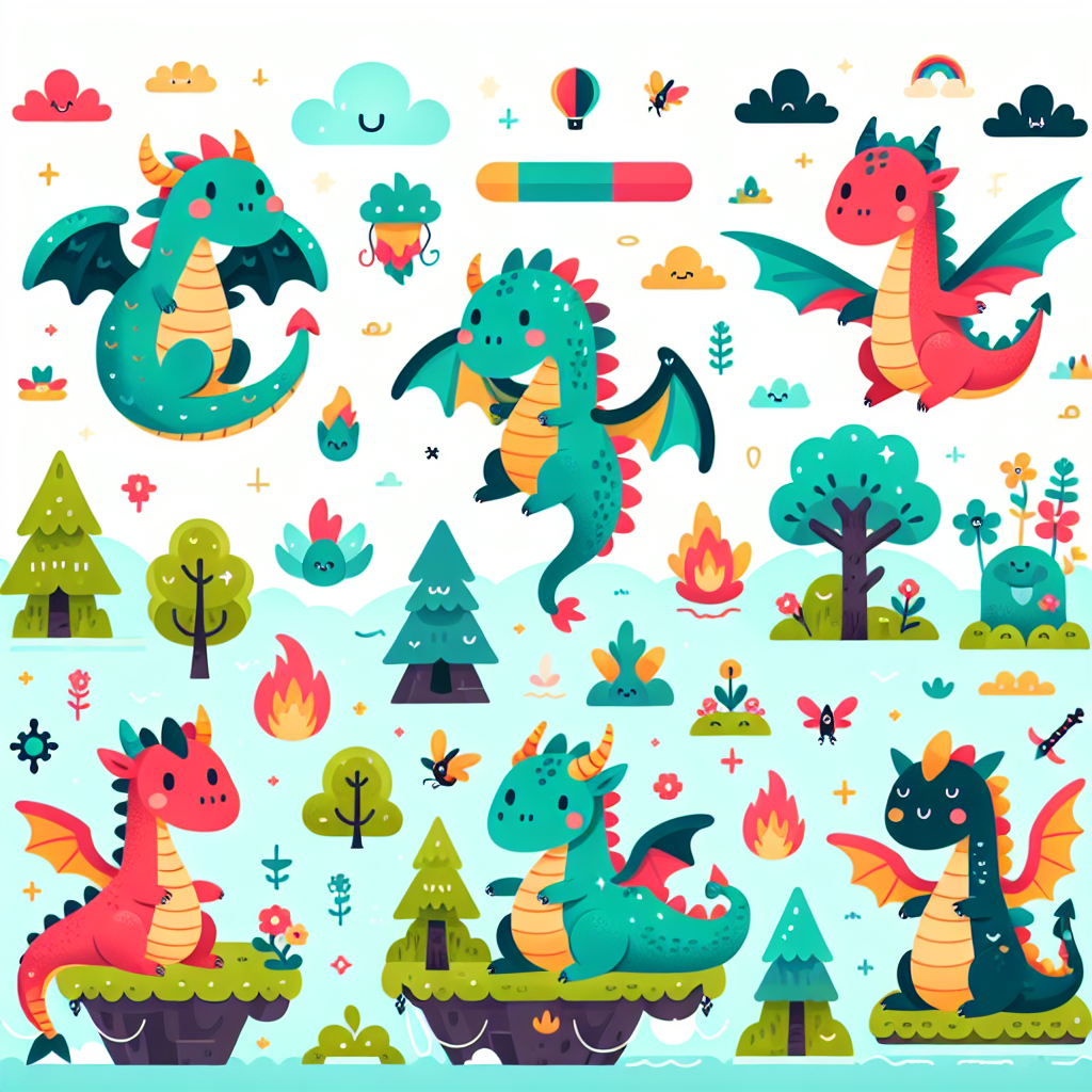 Charming Dragons Paint By Number