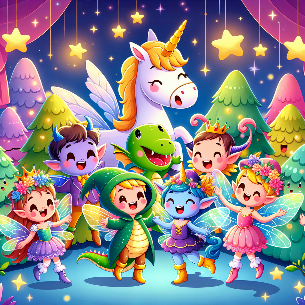 Dancing Fairytale Friends Paint By Numbers Art