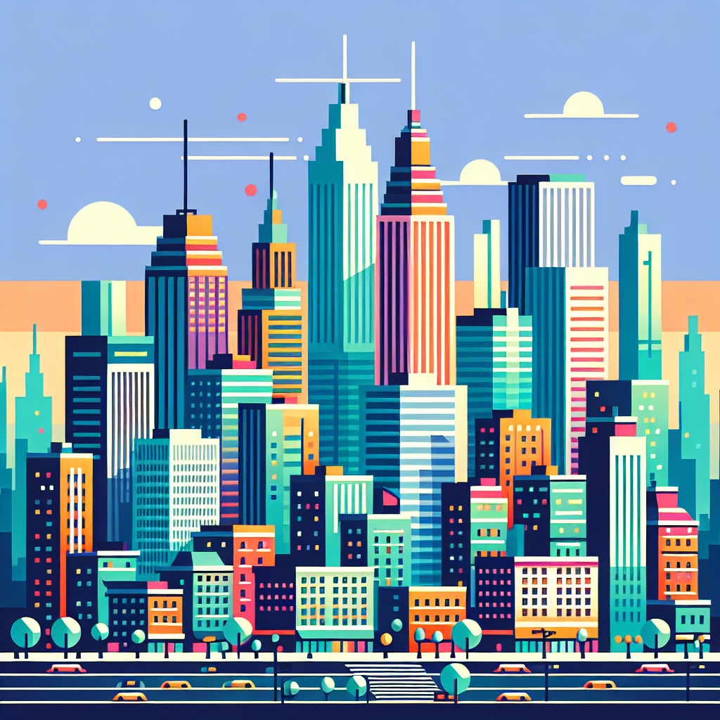 City Skyline Extravaganza Paint By Numbers