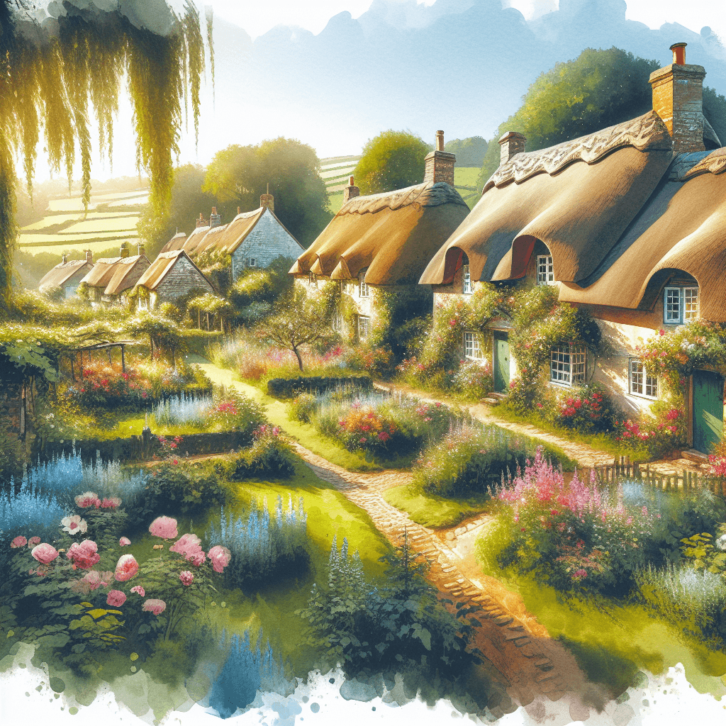 Countryside Cottages Serenity Paint By Color