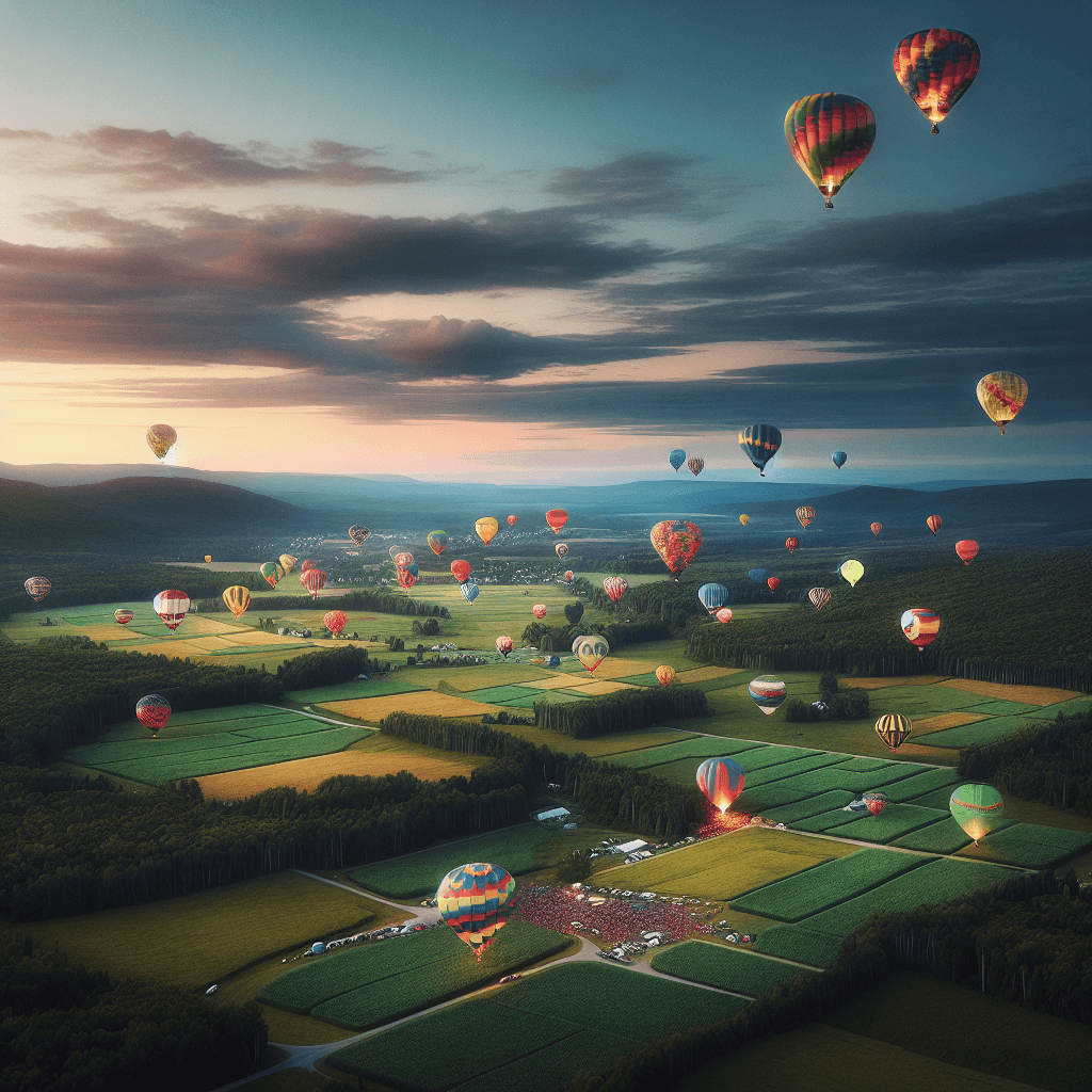 International Balloon Festival Of Saint-Jean-sur-Richelieu - Canada Number Painting