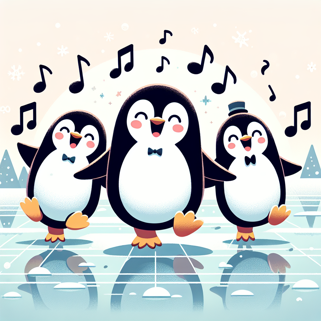 Silly Penguin Dance Party Numbered Painting Kits