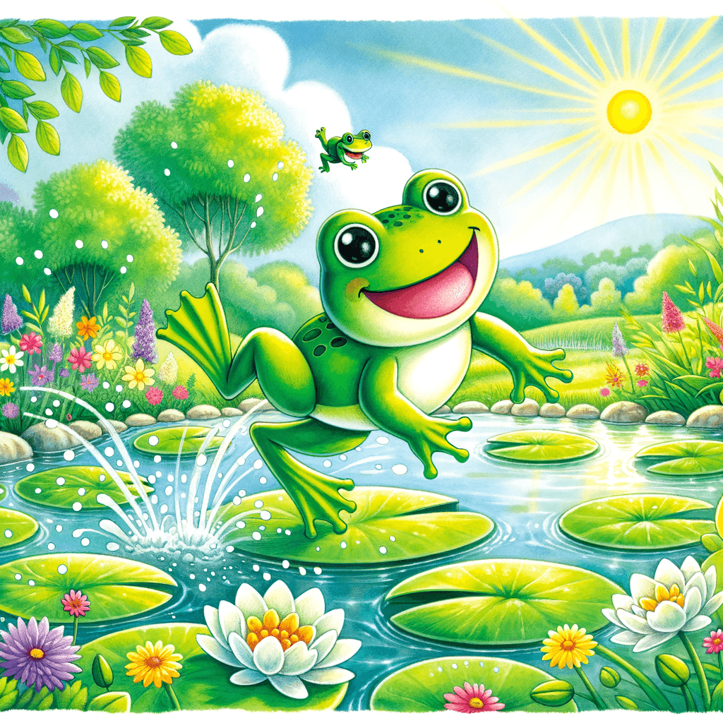 Frogs In The Pond Painting Number Kit