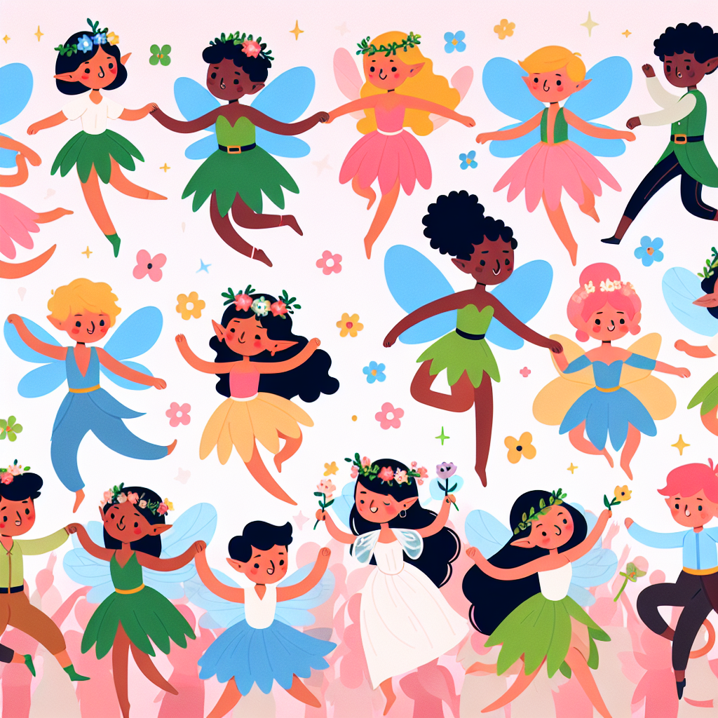 Colorful Fairy Parade Painting By Numbers Kit