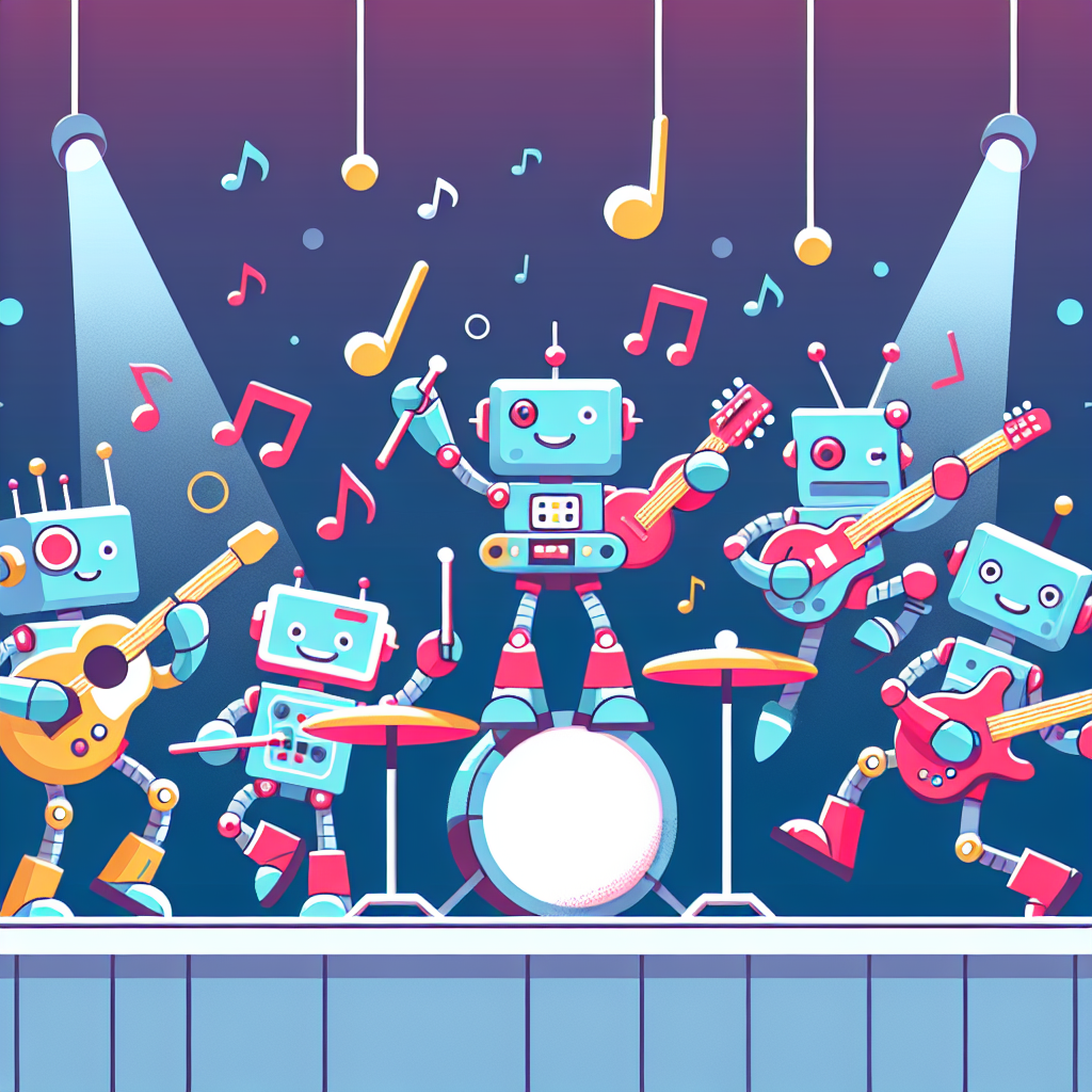 Rocking Robot Band Painting Number Kit