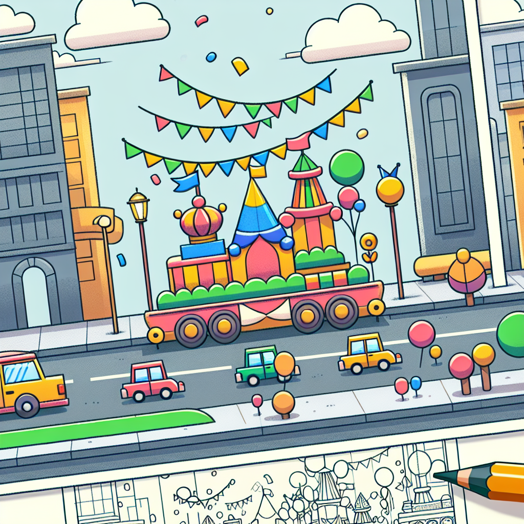 Festive City Carnival Paint By Color