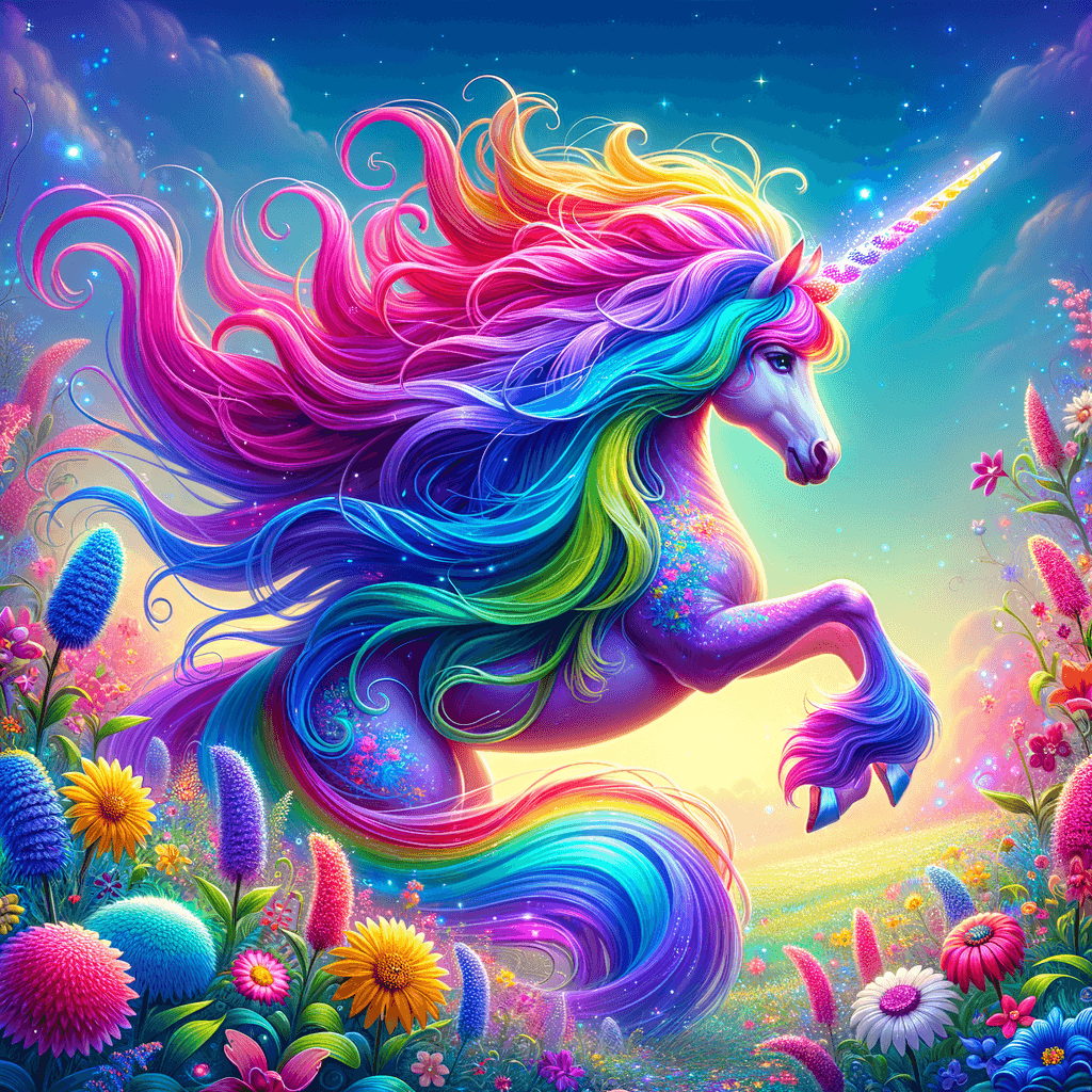 Rainbow Unicorn - DIY Painting By Numbers Kit