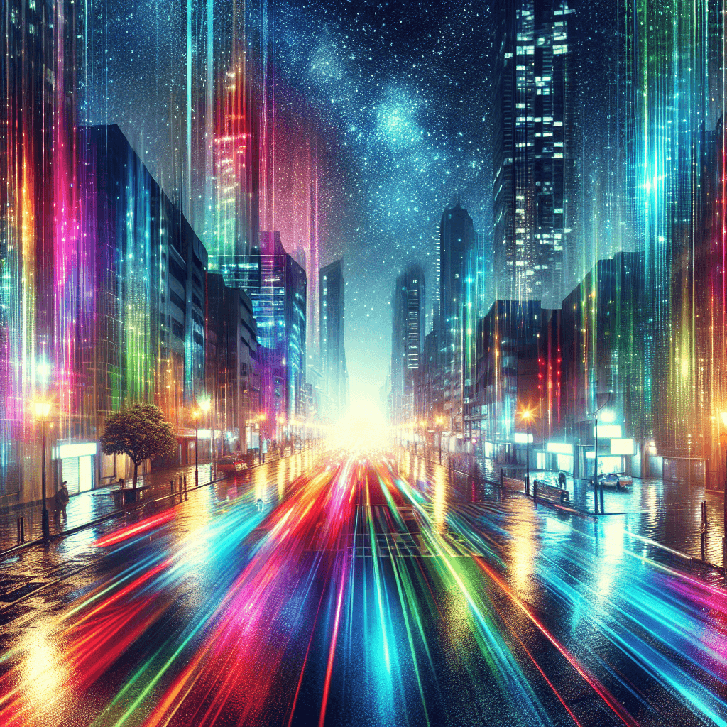 Vibrant City Nightlights Paint By Numbers Art