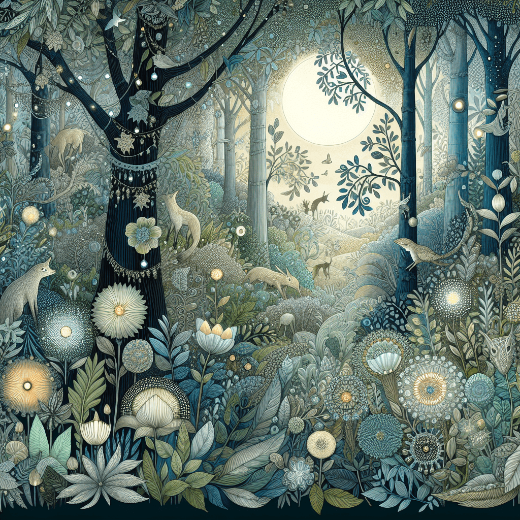 Mystical Night In The Woods DIY Paint By Numbers