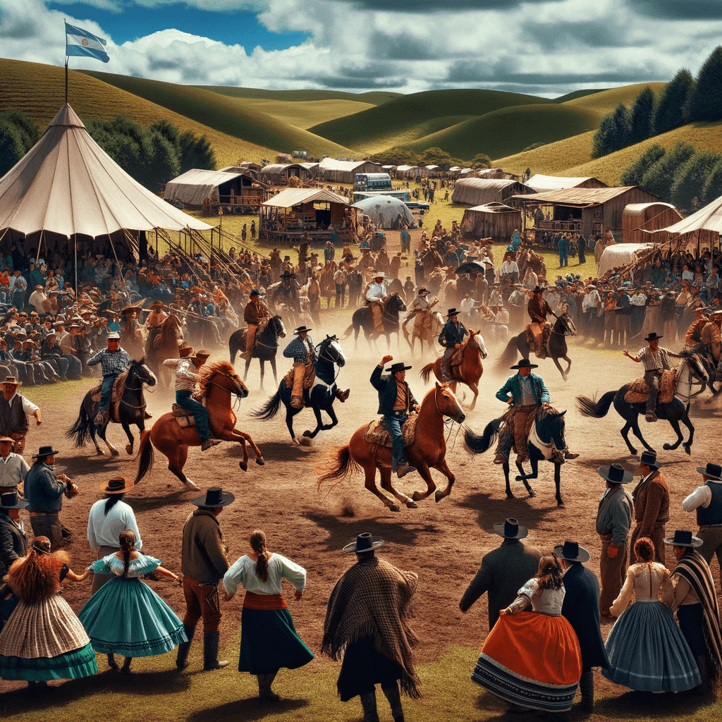 Fiesta De La Patria Gaucha - Uruguay Paint By Number