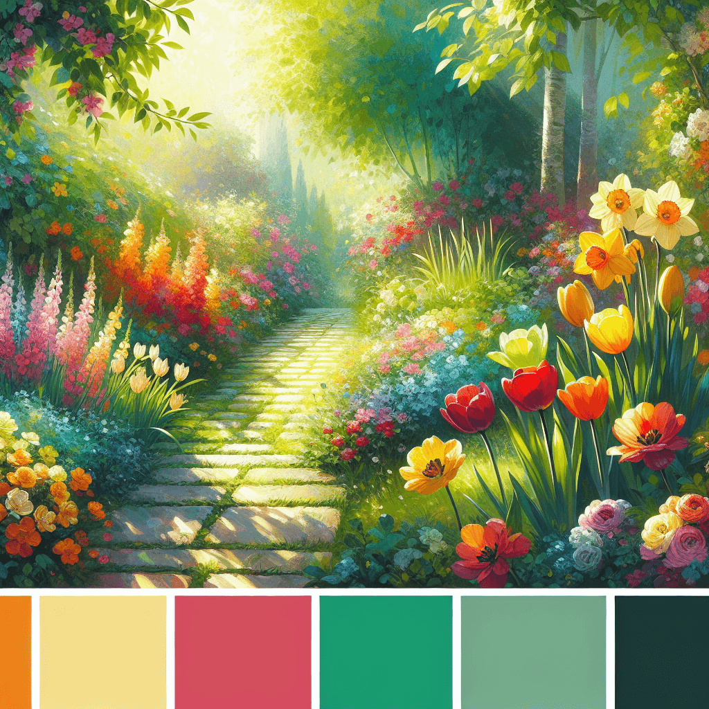 Springtime Garden Path Paint By Numbers Art