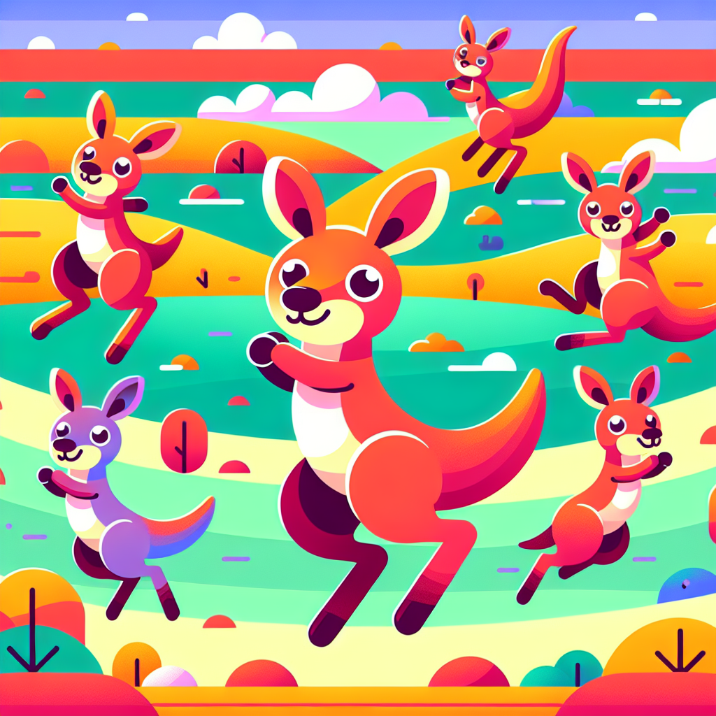 Kangaroo Kingdom Hop Paint By Numbers Art