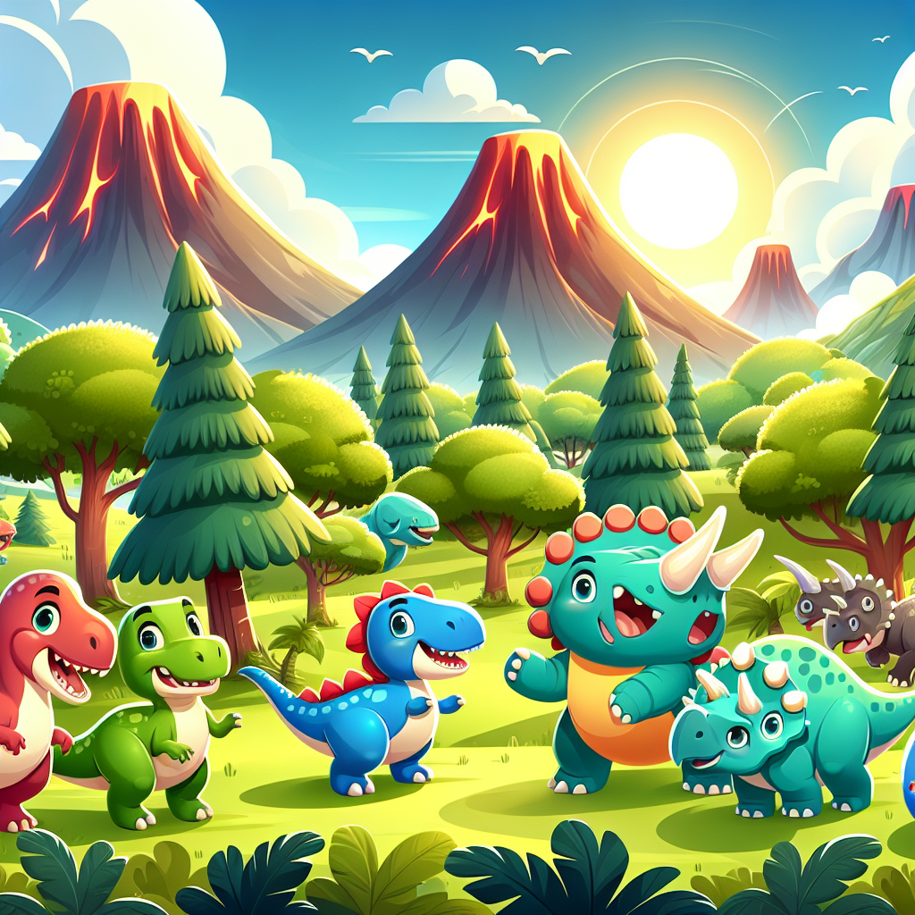 Dinosaur Adventureland DIY Paint By Numbers