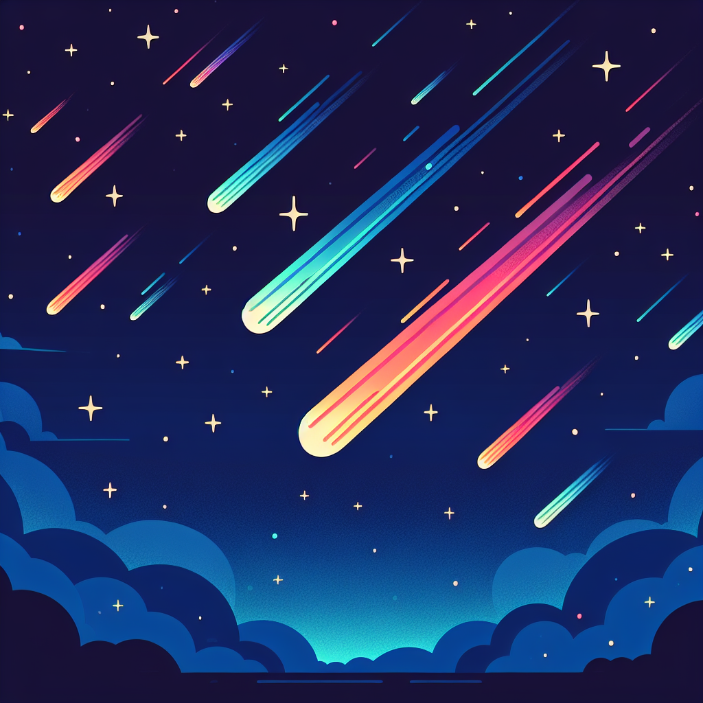 Magical Meteor Show Paint By Number
