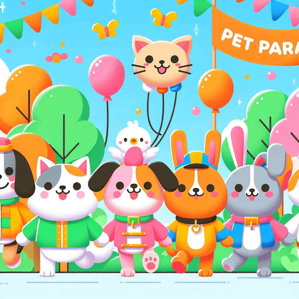 Pet Parade Party Paint By Numbers
