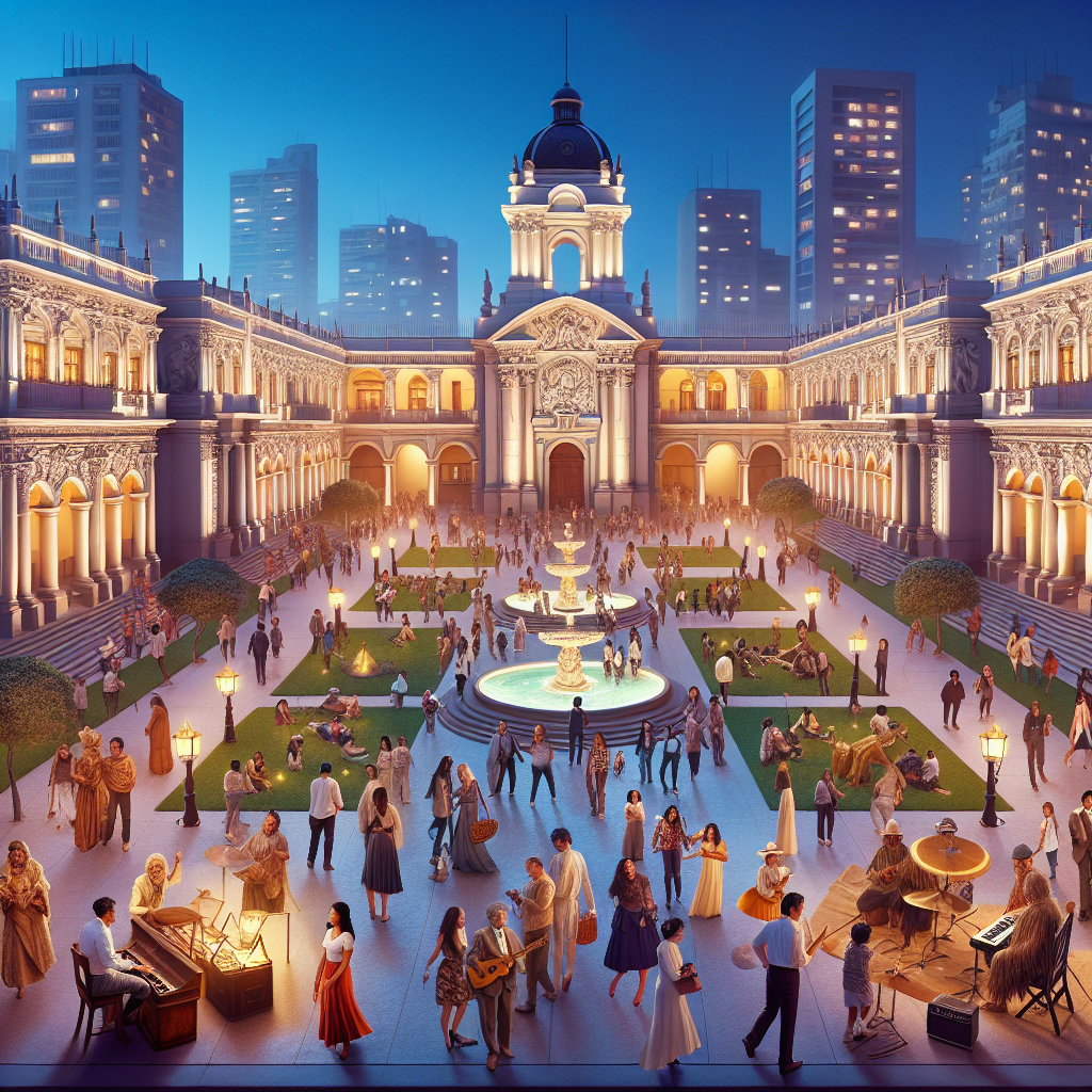 Lima Art Museum Night - Peru DIY Paint By Numbers