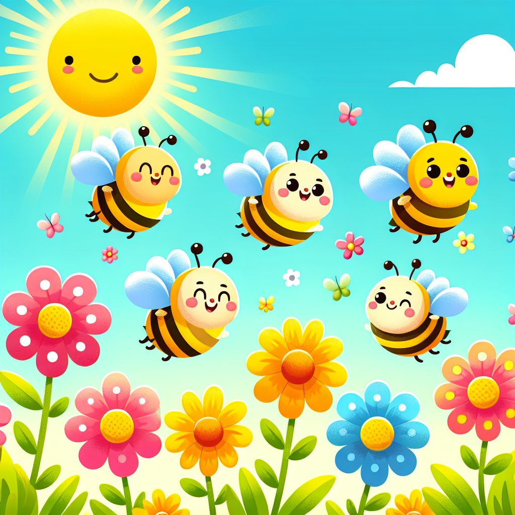 Sweet Honey Bees Paint By Color