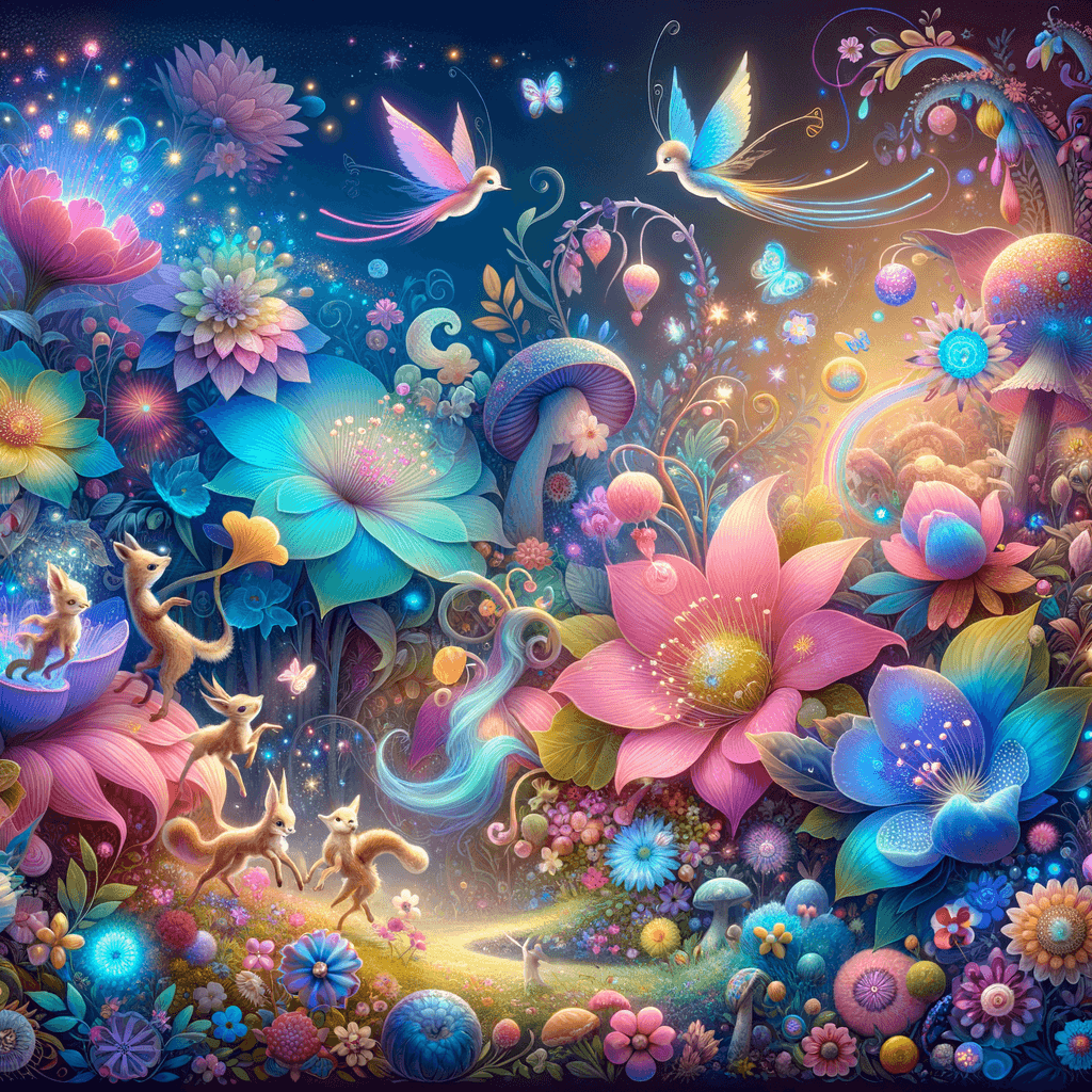 Colorful Fantasy Garden DIY Paint By Numbers