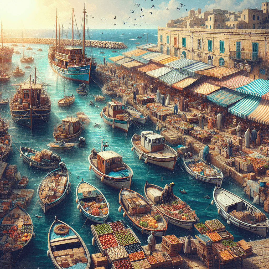 Vintage Mediterranean Harbor DIY Paint By Numbers