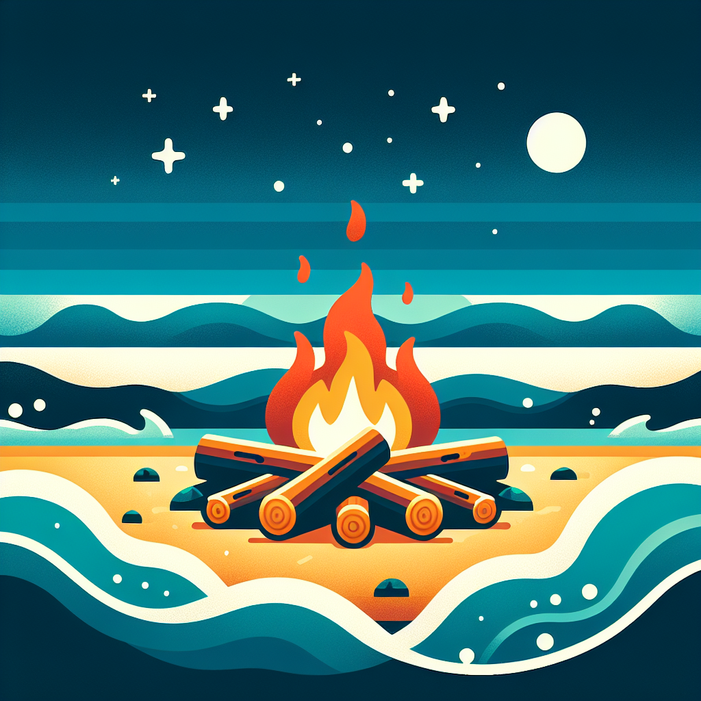Coastal Campfire Paint By Number