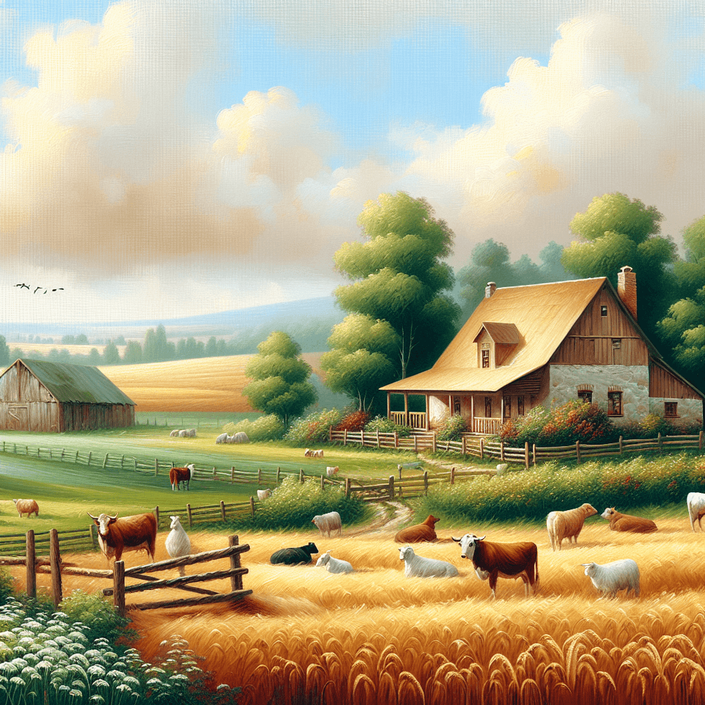 Peaceful Farmstead Retreat Paint By Color