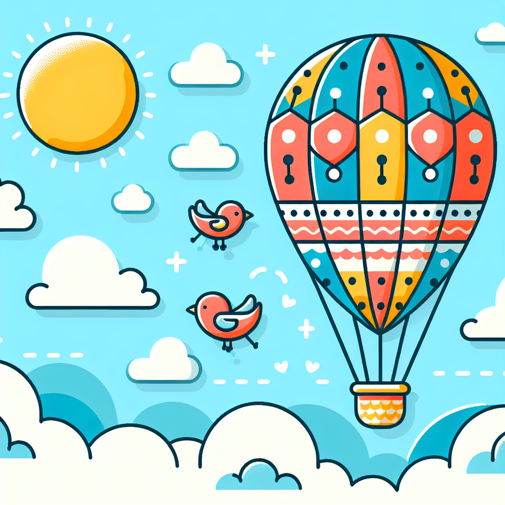 Serene Sky Safari Painting Number Kit