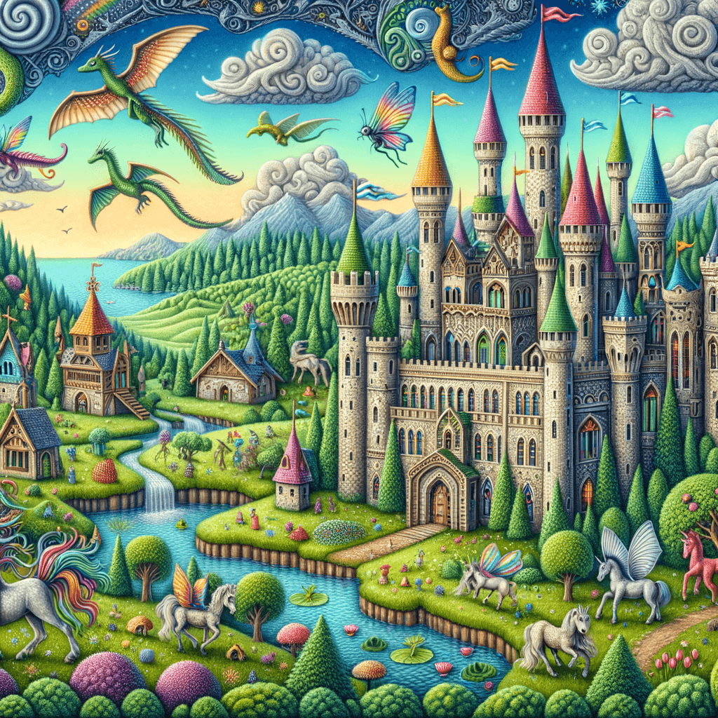 Fairytale Kingdom Paint By Numbers Kits