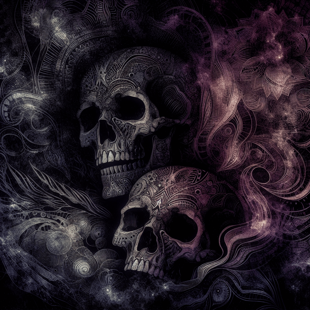 Skull's Mystical Realm Paint By Numbers Art