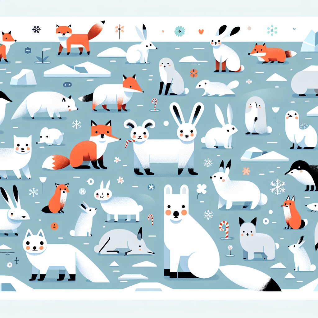 Arctic Animal Celebration Paint By Number