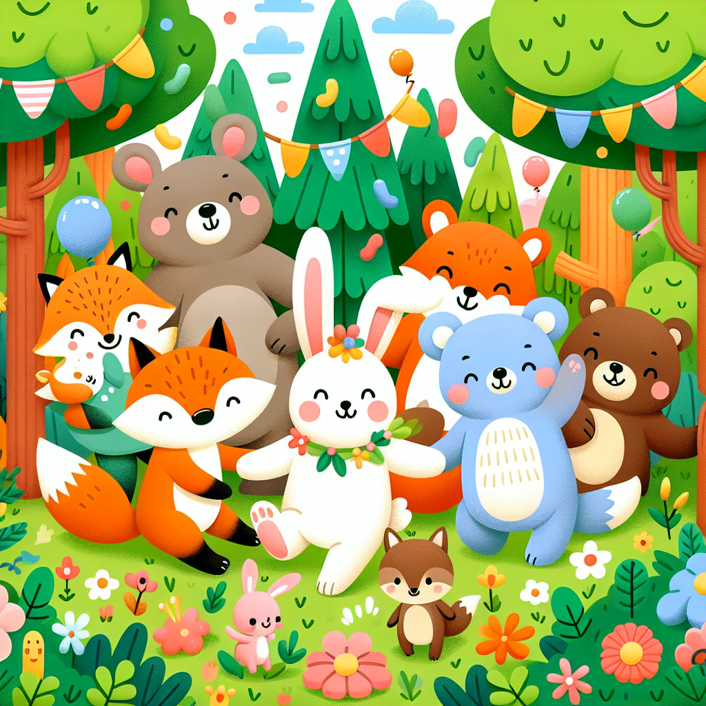 The Joyful Forest Celebration Painting Number Kit