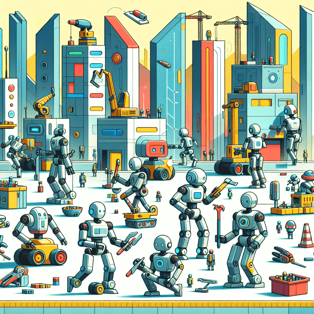 Robot Builders Brigade DIY Paint By Numbers