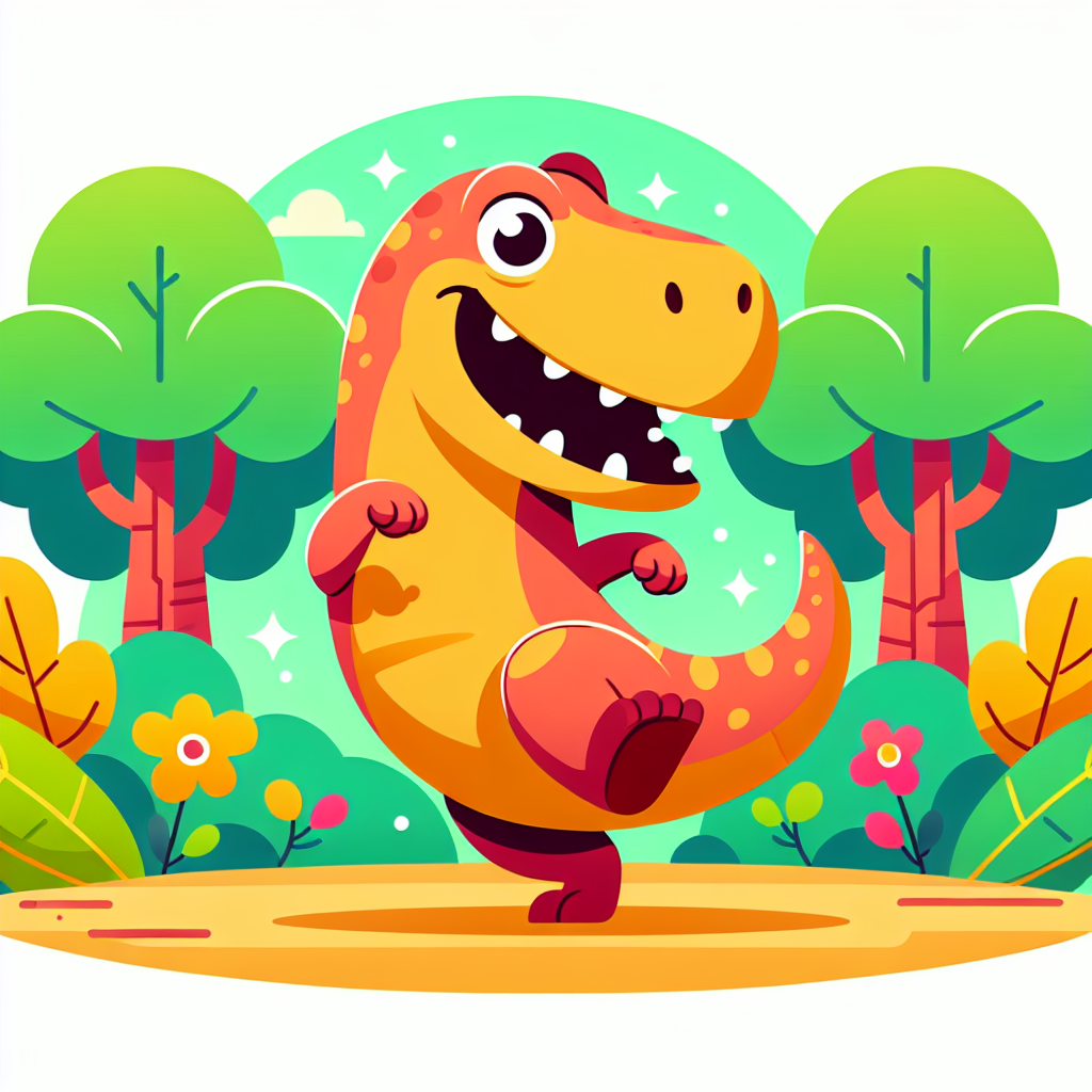 Dancing T-Rex Numbered Painting Kits