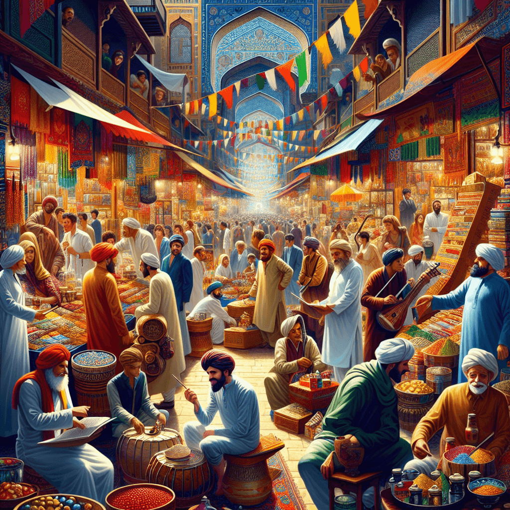 Vibrant Bazaar Delight Paint By Number